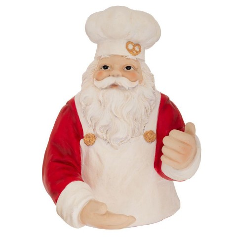 CHEF ROSSABIANCO DI BABBO NATALE 25X25X34,5CM